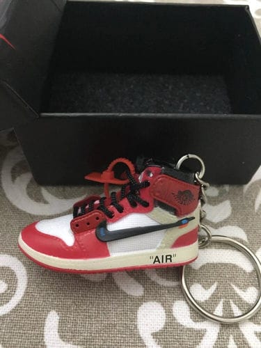 Customer photo review of AJ1 Collection | Mini Sneakers Keychain