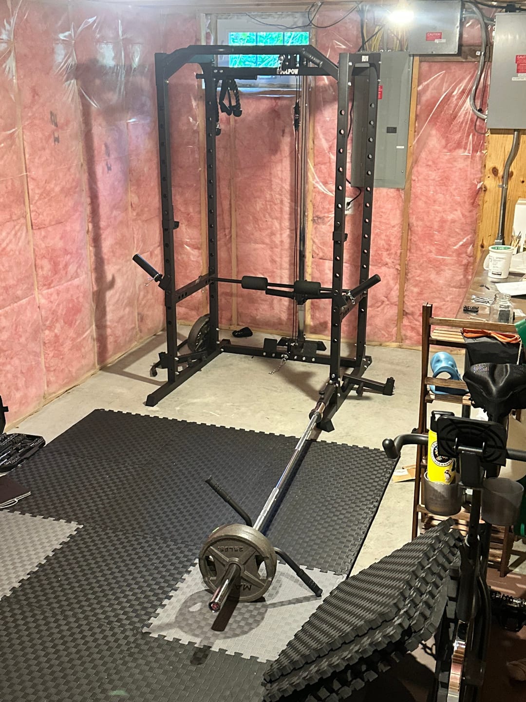 Customer photo review of EVOLPOW P2A Brute All-in-One Power Rack Home Gym - For Beginner