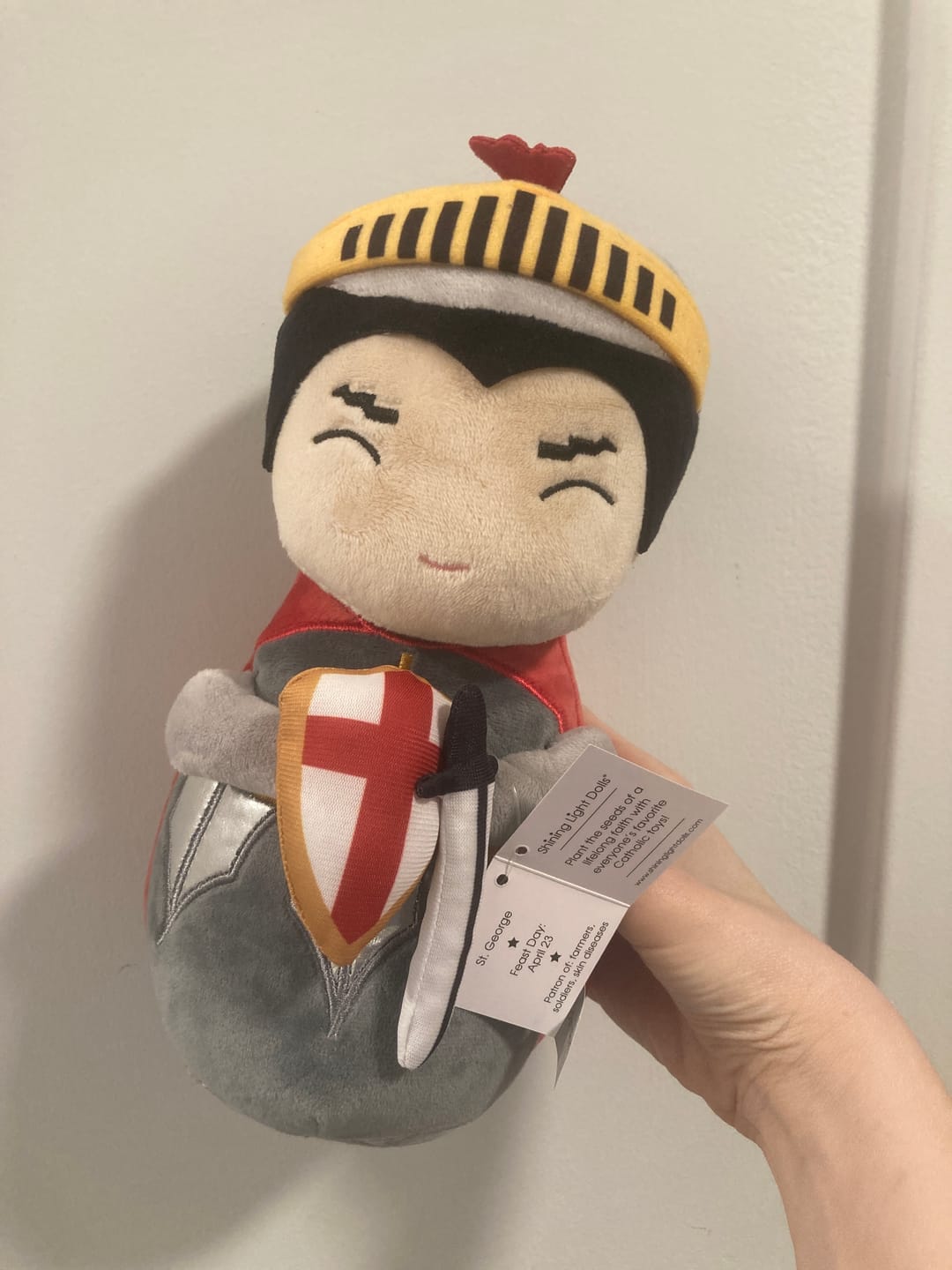 Customer photo review of St. George Plush Doll