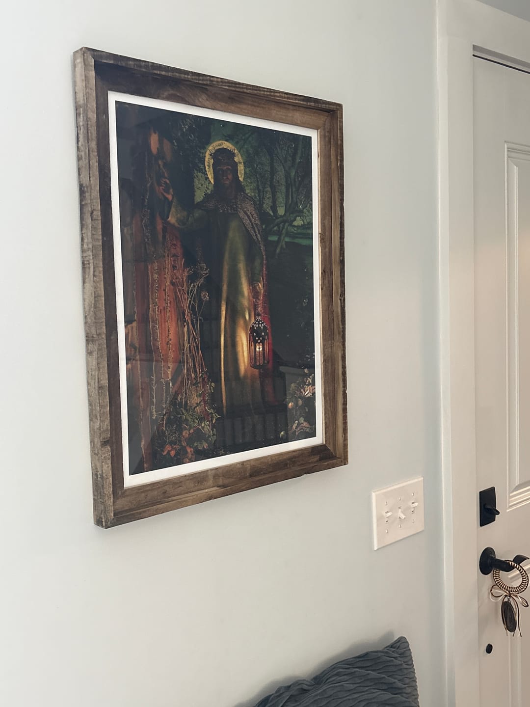 Customer photo review of Light Of The World Jesus Knocking by William Holman Hunt