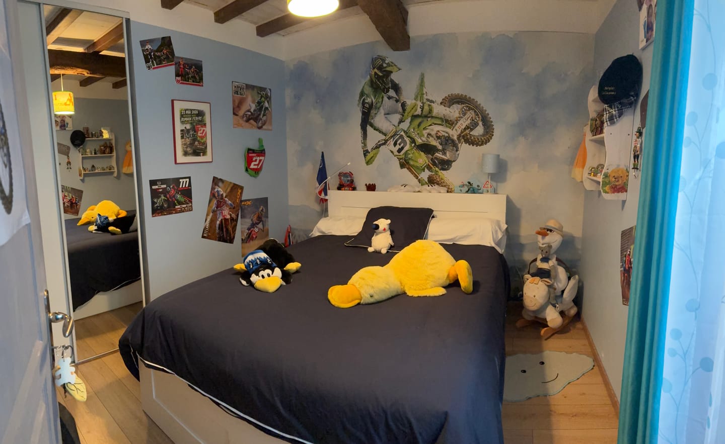 Customer photo review of Papier Peint Graffiti  Loup Instinct Urbain