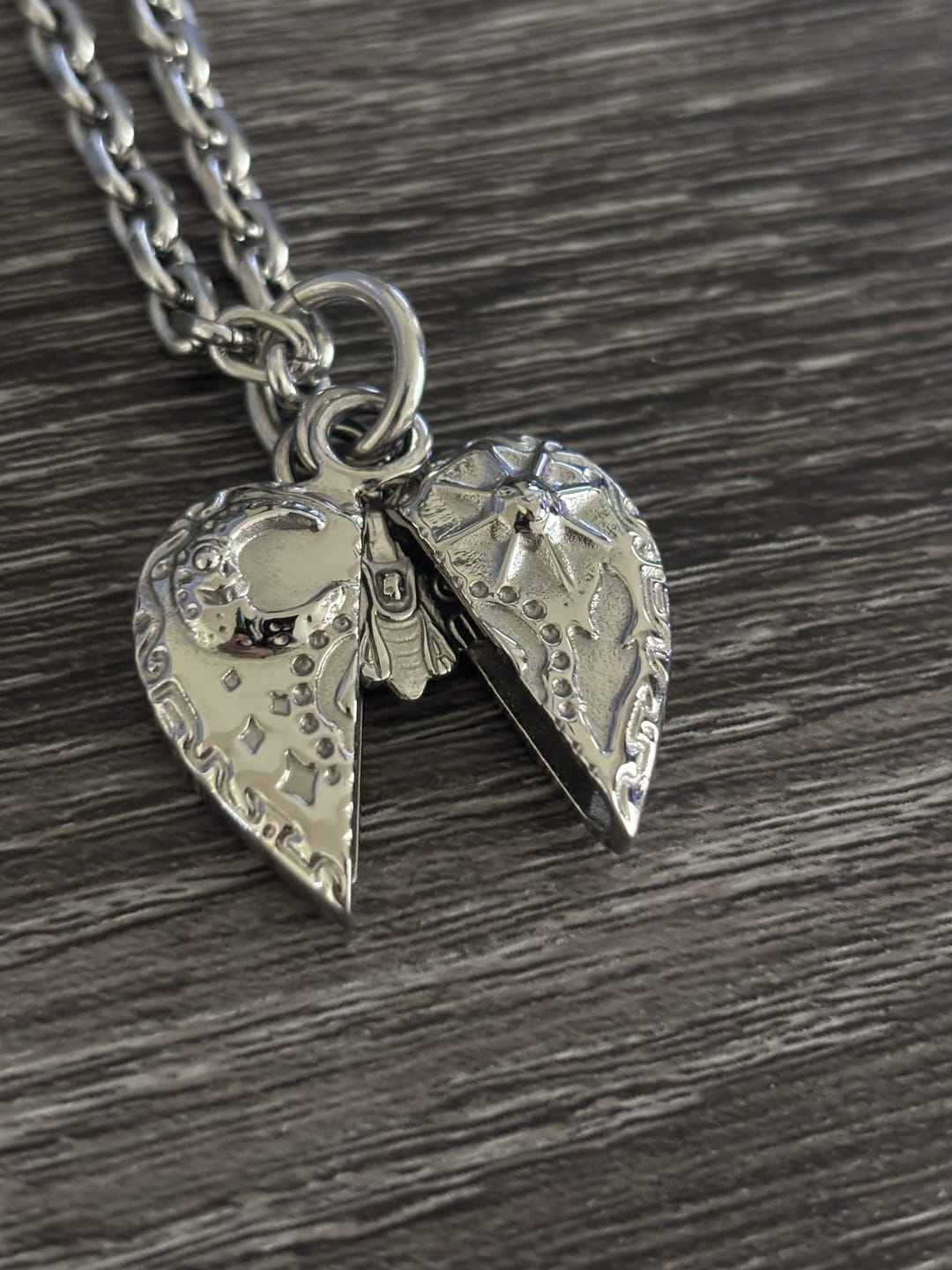 Customer photo review of COSMIC HEART PENDANT