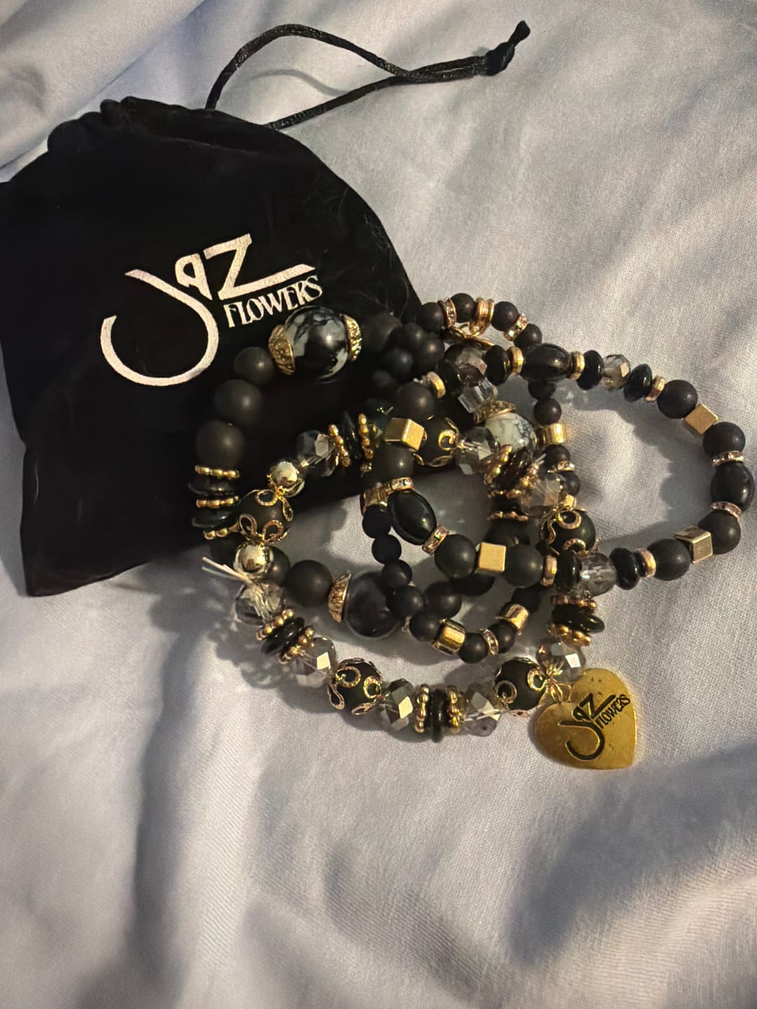 Customer photo review of Rachy - Stretchy Doodah Stack Bracelet