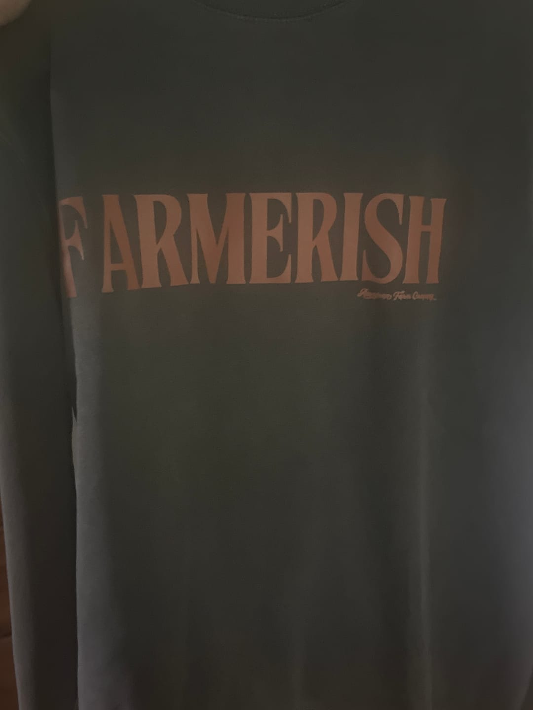 Customer photo review of Farmerish' Charcoal Crewneck