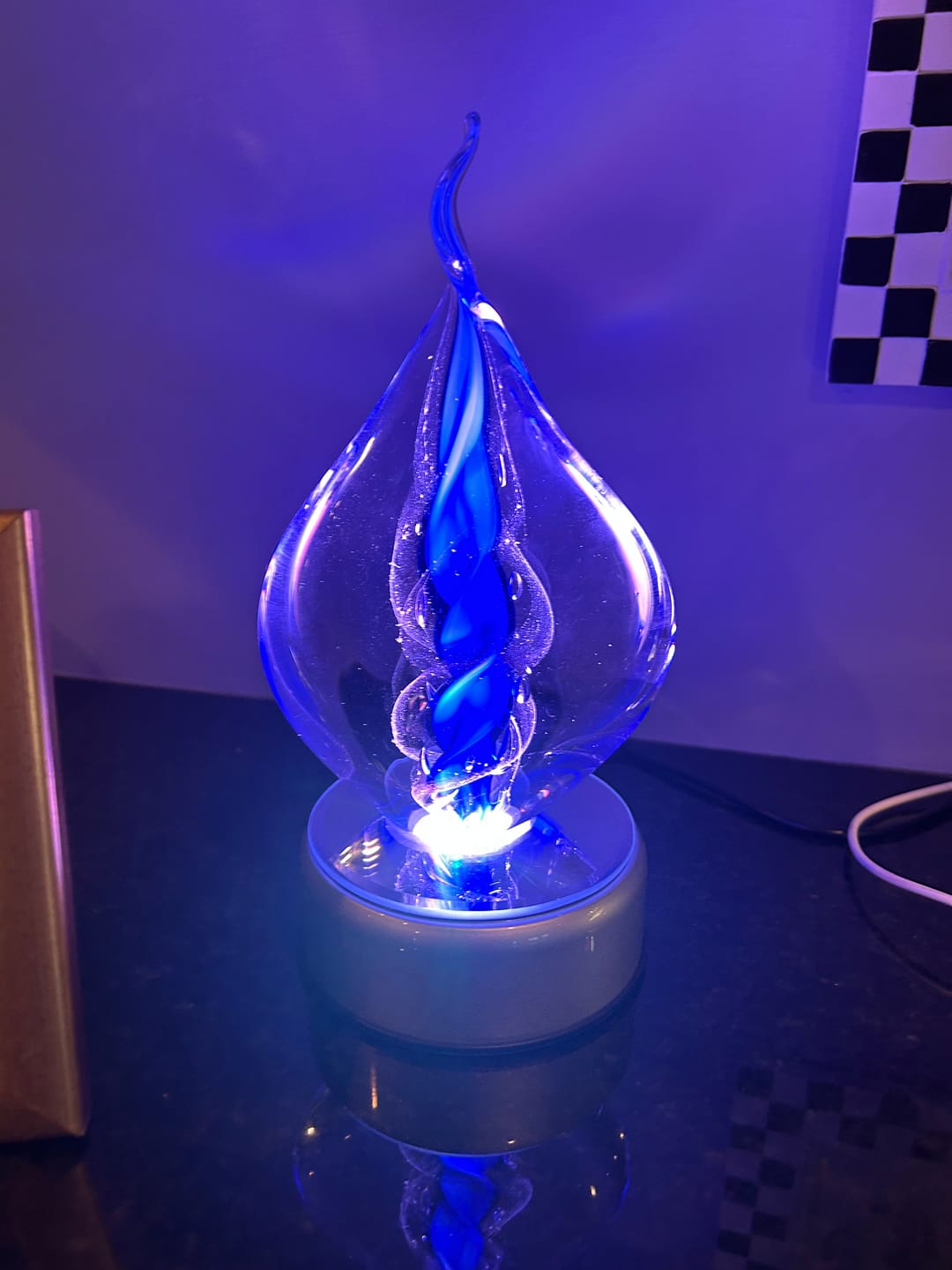 Customer photo review of Serenity Orb with Cremation Ashes