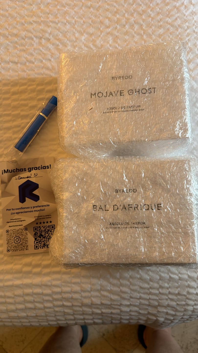Customer photo review of Mojave Ghost Absolu de Parfum Byredo 100 ml (Preventa)
