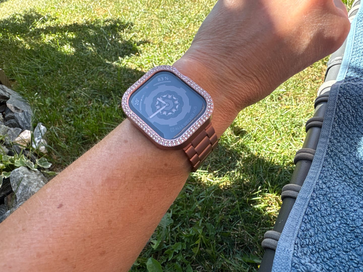 Customer photo review of arktisband GLAMOUR Glitzerhülle für Apple Watch