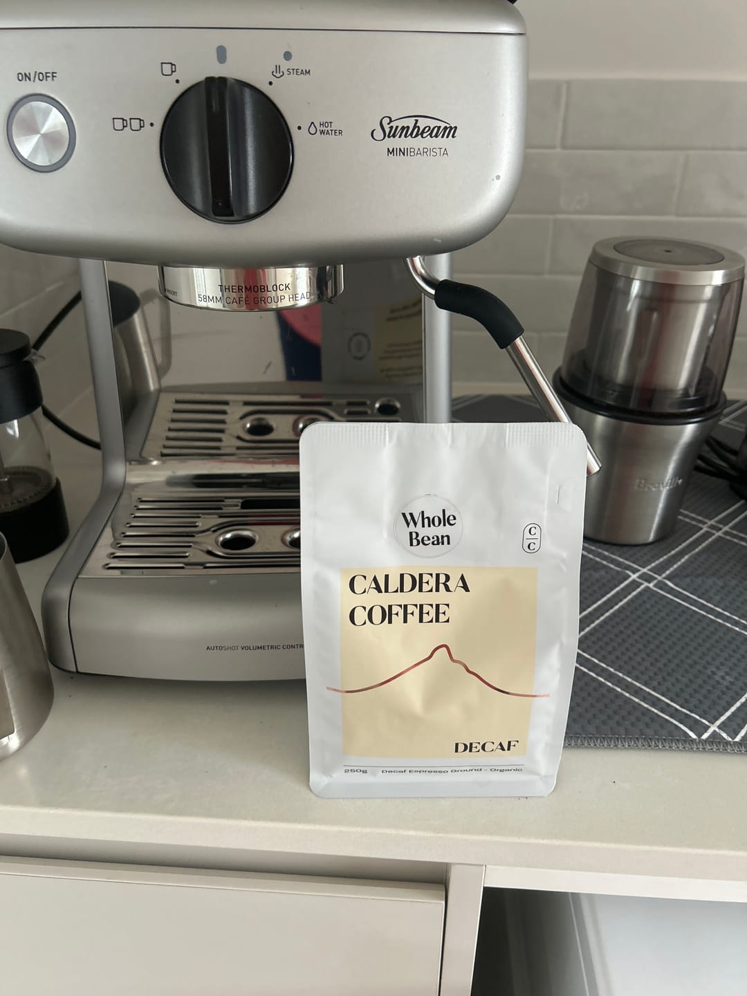 Customer photo review of Caldera Organic Decaf - Mountain Water Processed