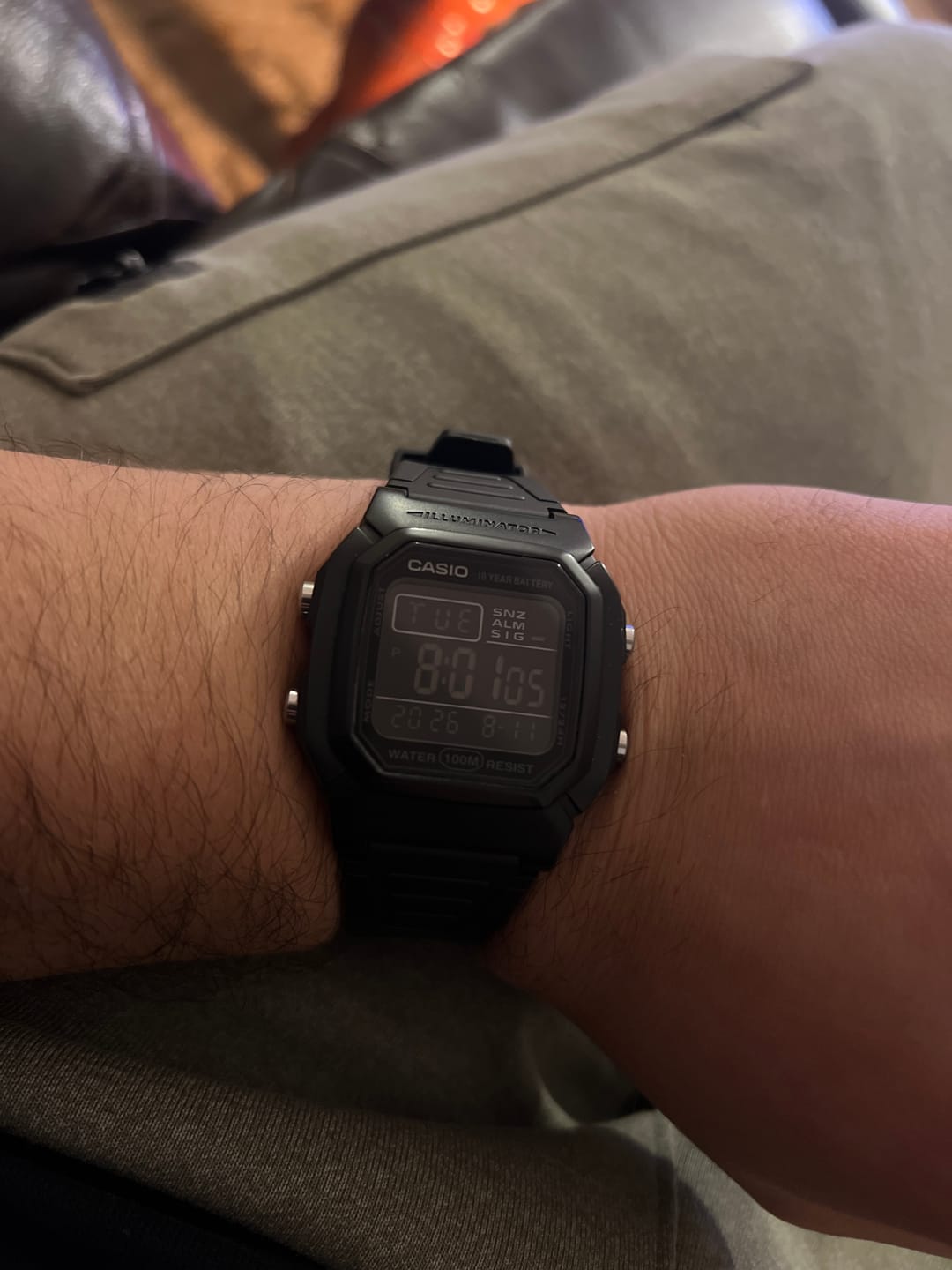 Customer photo review of Reloj Casio Vintage W-800H-1BV Negro Pantalla Negativa