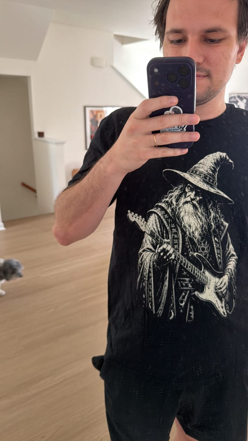 Customer photo review of Wizard Rock T-Shirt