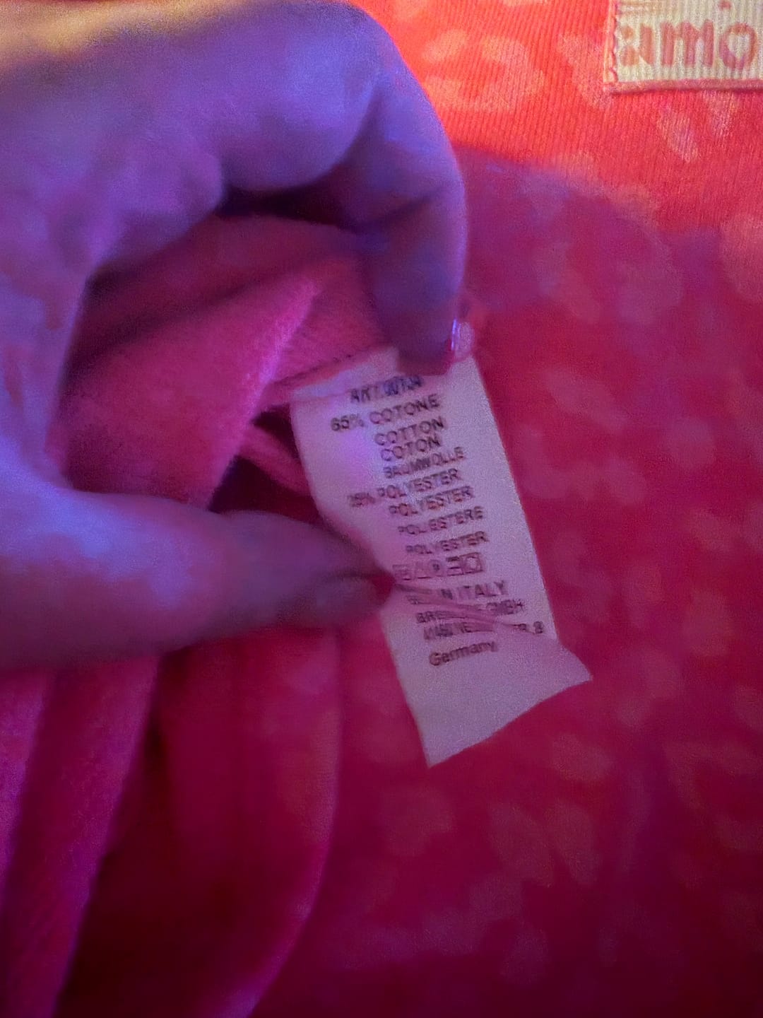 Customer photo review of Shirt kurzarm hot fuchsia LEO LOVER AMOUR rosa mit Patch