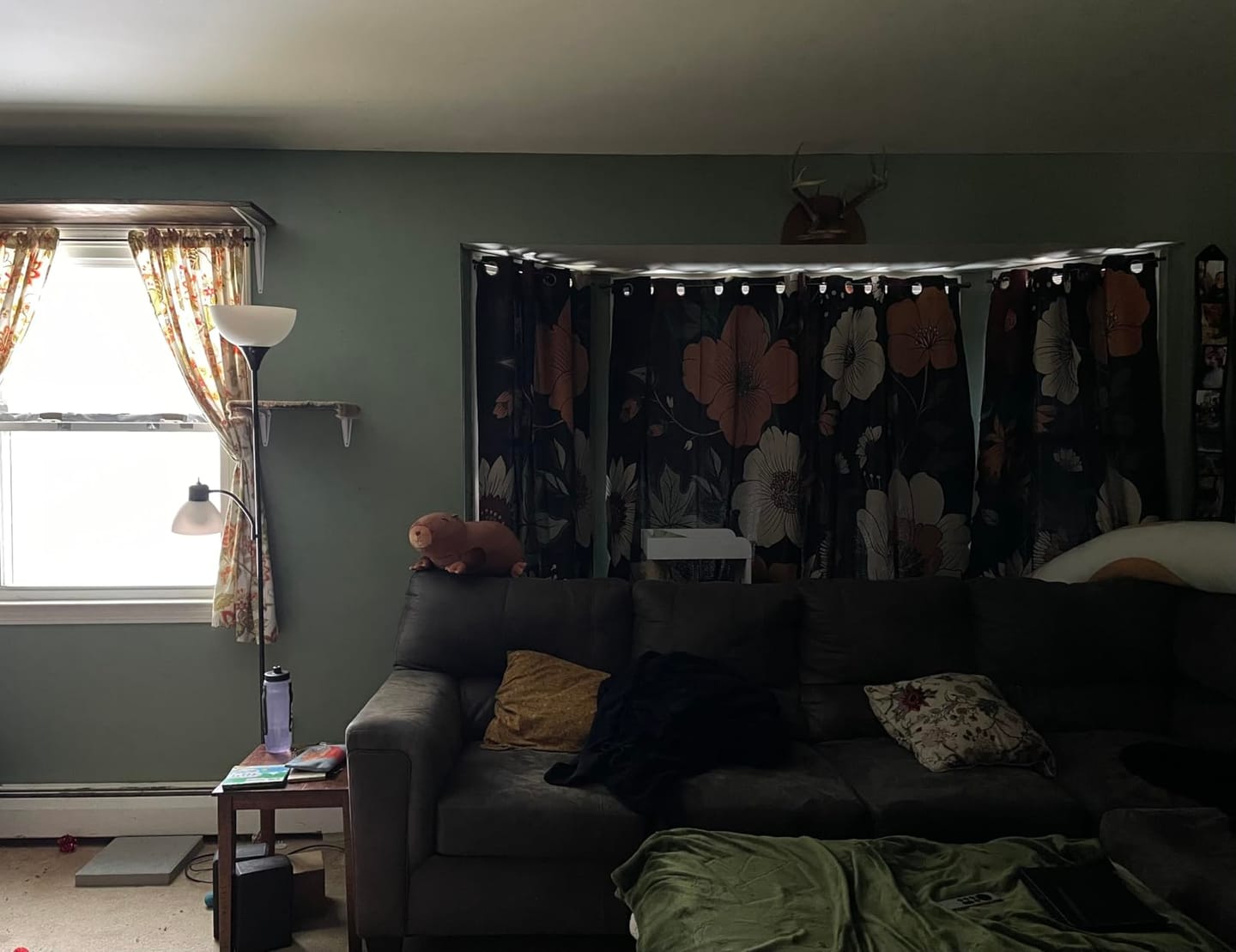 Customer photo review of Hannah Floral Blackout Curtains (2 Panels)