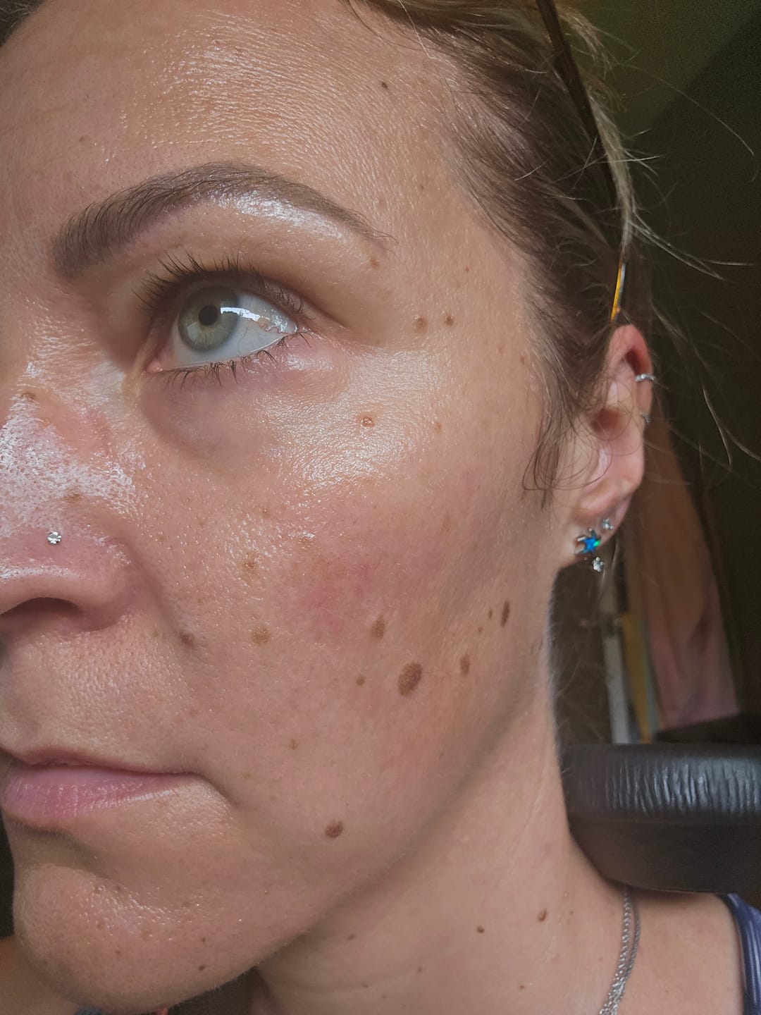 Customer photo review of Bronzed Face Oil