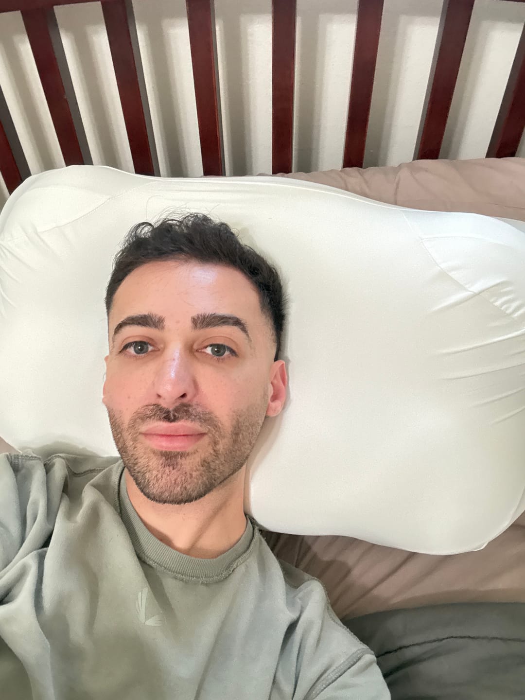 Customer photo review of CloudAlign™ Pillow