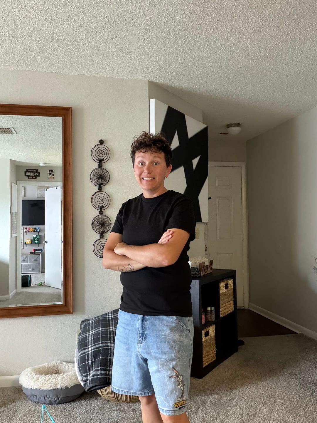 Customer photo review of 6079 - Looney Tunes Jorts