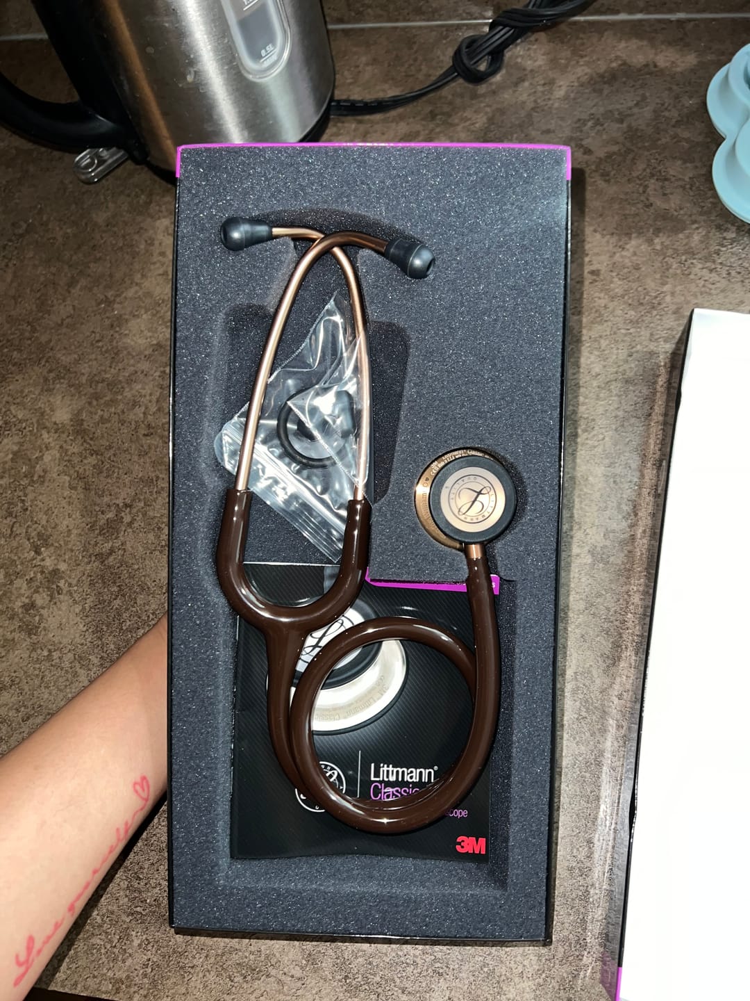 Customer photo review of Littmann Classic III Monitoring Stethoscope: Chocolate & Copper 5809