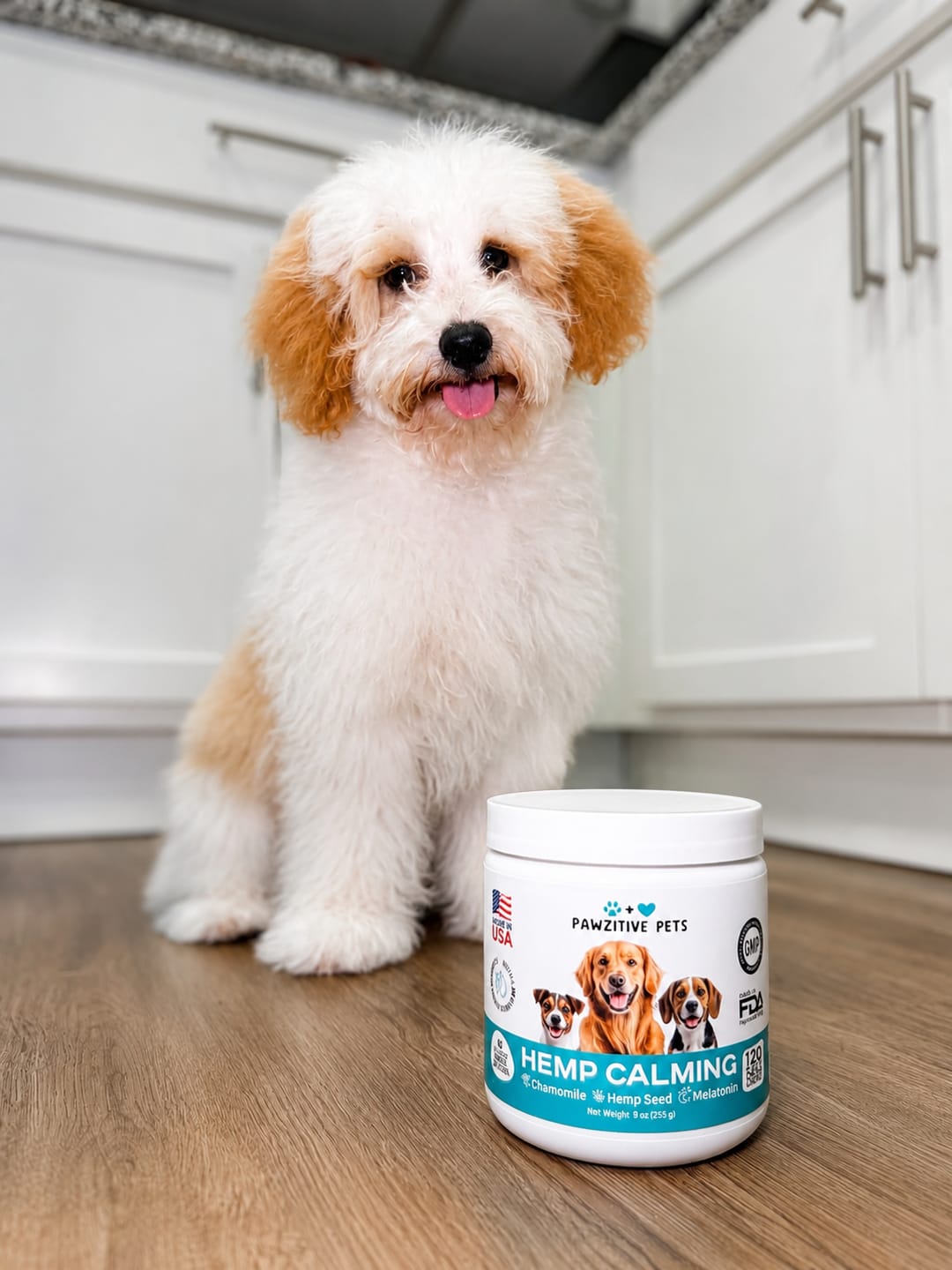Customer photo review of Hemp Calming Chews for Dogs – 120 Soft Chews