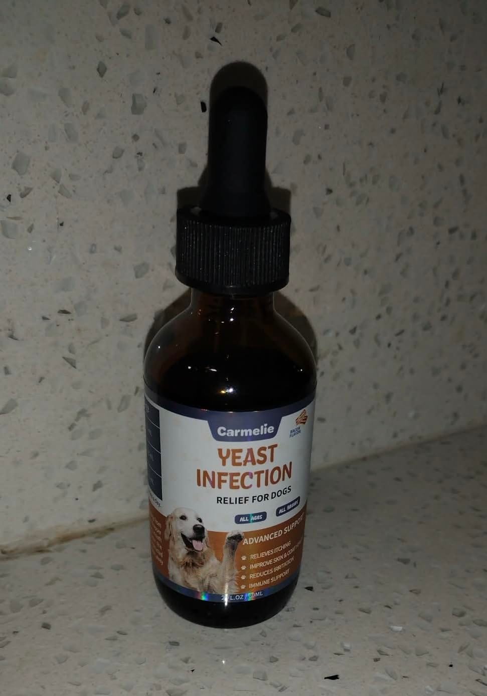 Customer photo review of Fórmula Veterinaria Natural para Eliminar Hongos en Perros