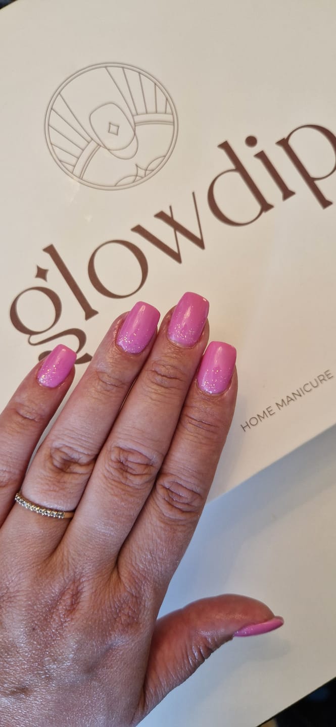 Customer photo review of Persian Pink Dipping Powder