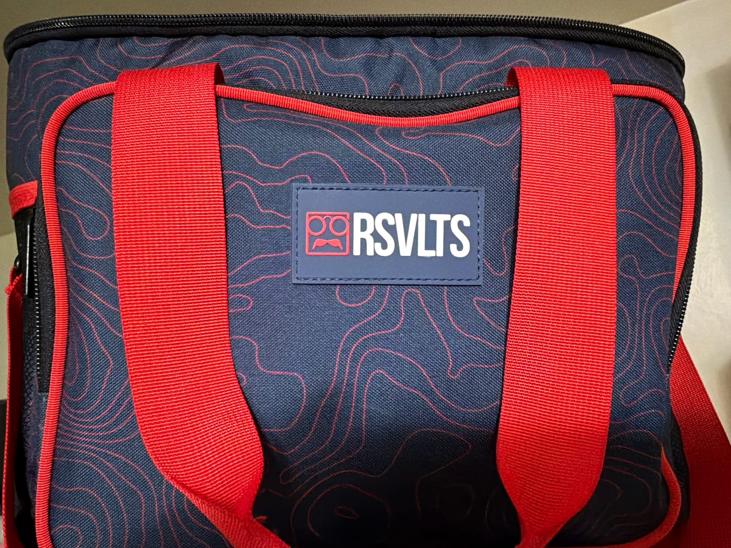 Customer photo review of Navy Topo – Cooler Bag