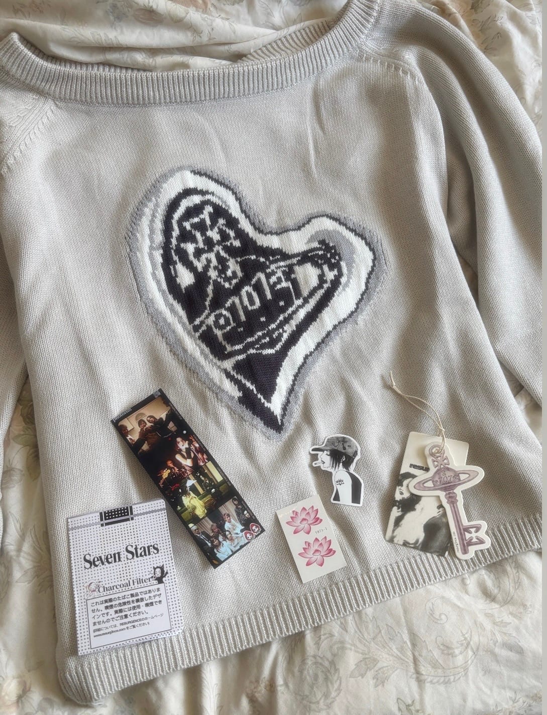 Customer photo review of 707 FLAME KNIT SWEATER