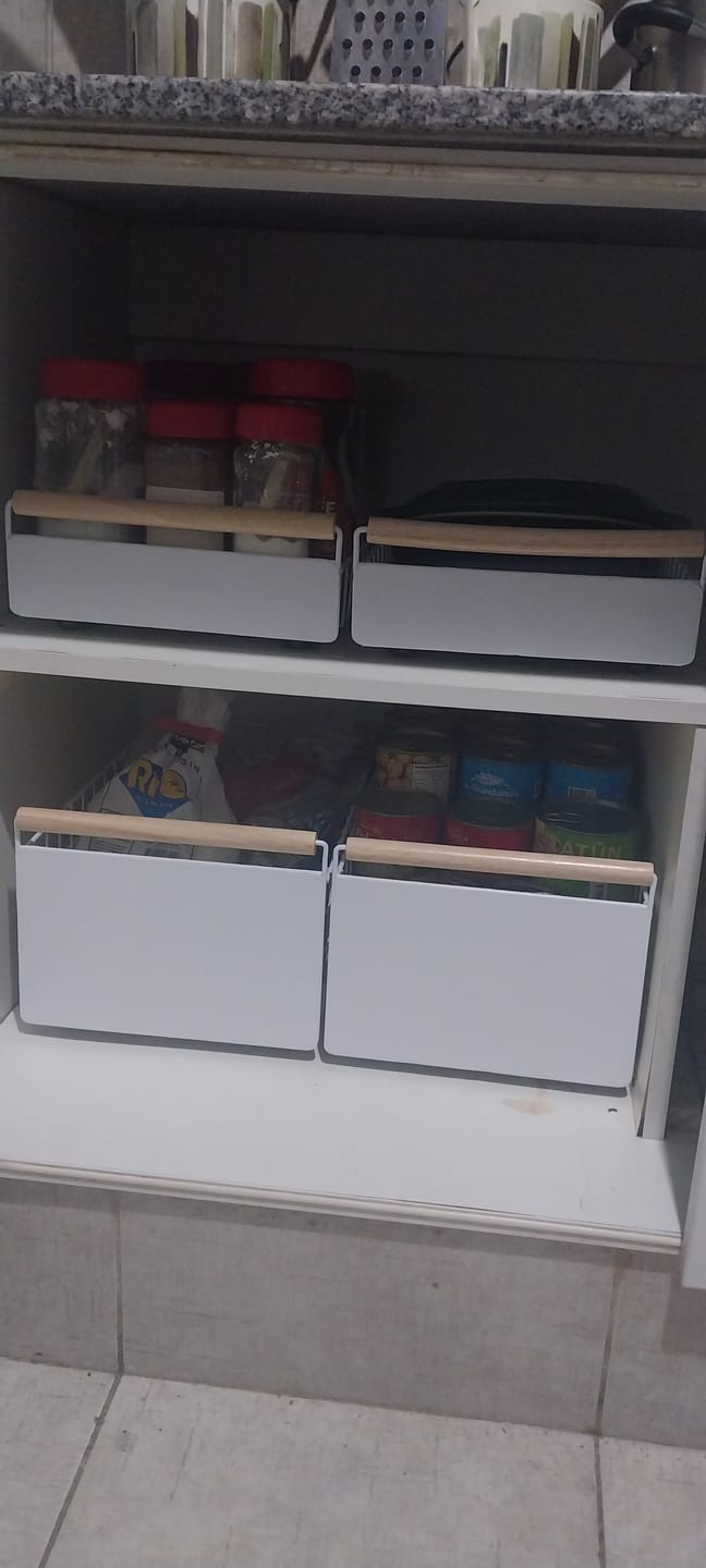 Customer photo review of Organizador Deslizante Para Cocina Con Bandeja Chico Homilu