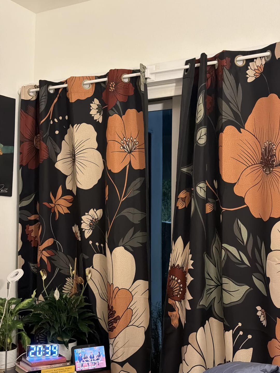 Customer photo review of Hannah Floral Blackout Curtains (2 Panels)