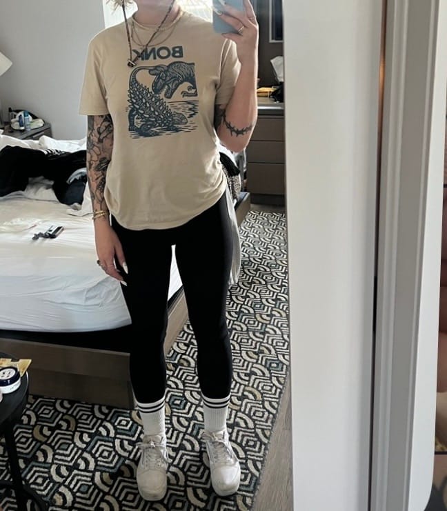 Customer photo review of Late Cretaceous Bonk T-Shirt