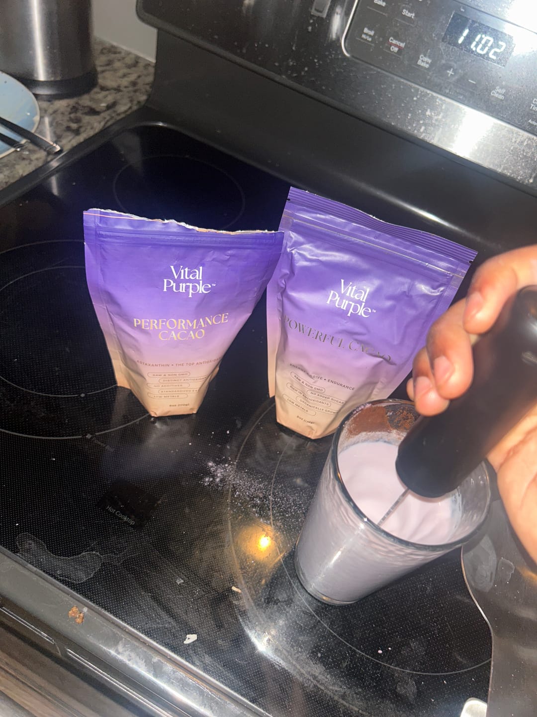 Customer photo review of Mushroom Cocoa, Astaxanthin, Cocoa Flavanols, Magnesium Taurate