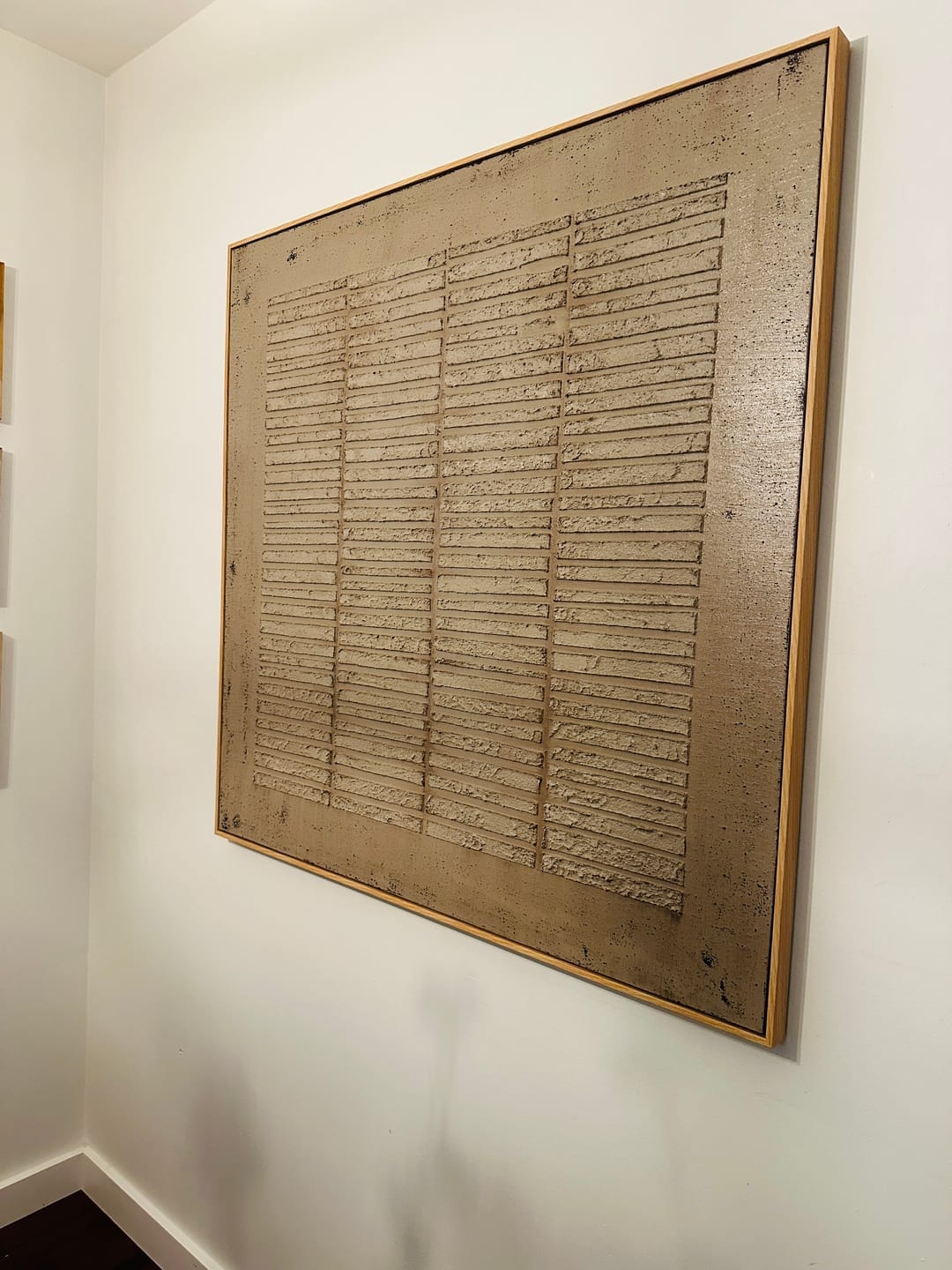 Customer photo review of Serenity - Wabi-Sabi Textured Wall Art