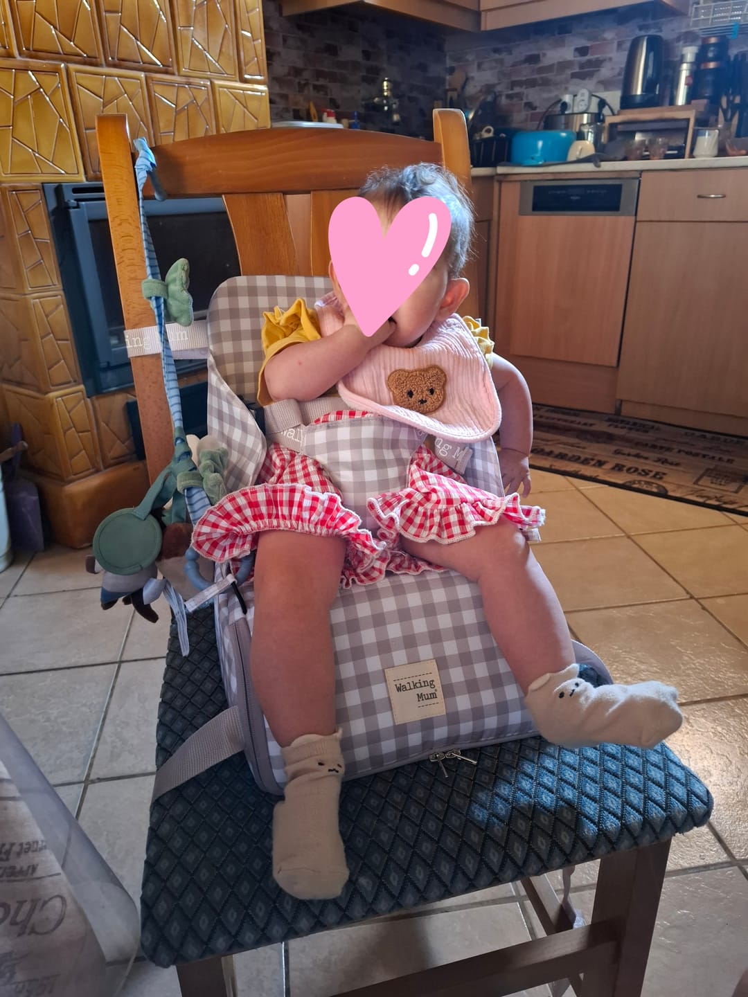 Customer photo review of Hordozható textil székmagasító - Caetana (Bézs)
