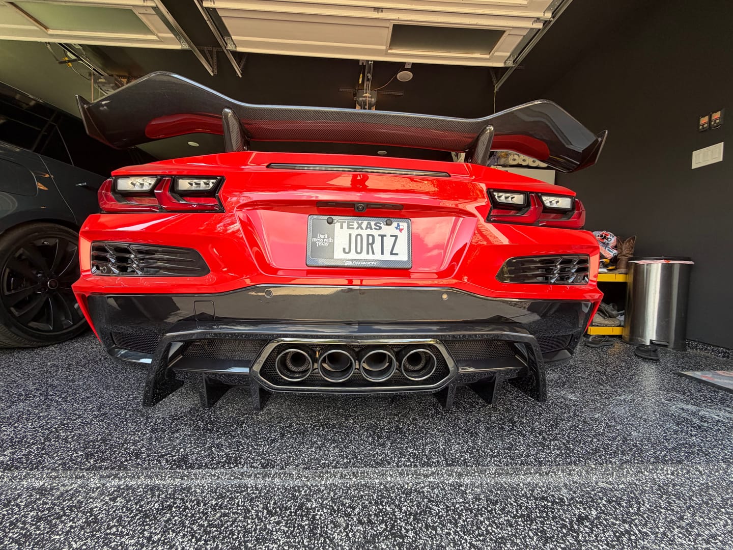 Customer photo review of 2023-Up Corvette C8 Z06 Rear Bumper Finned Diffuser
