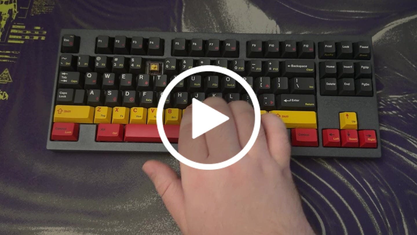 Customer video review of WINGTREE Torrero Light Tactile Switch Factory Lubed (10PCS)