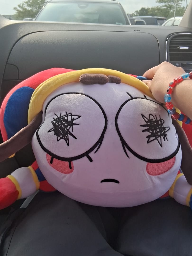 Customer photo review of Big Pomni Plush