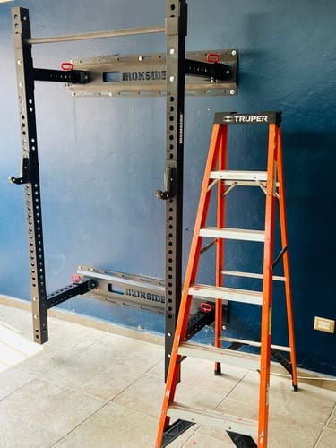 Customer photo review of IRONSIDE Wall-Mount Folding Rack