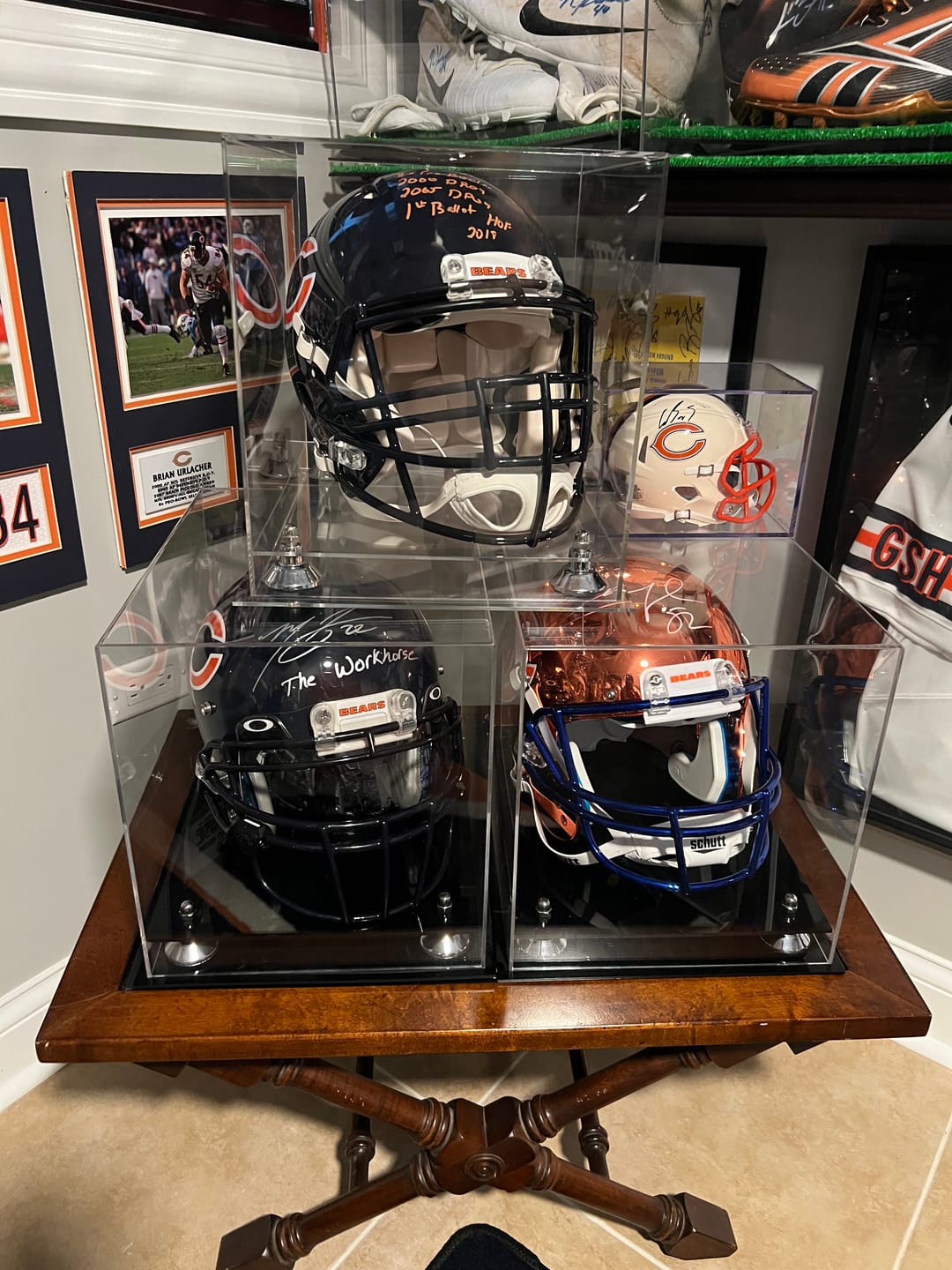 Customer photo review of Acrylic Full Size Football Helmet Display Case - Clear (A002/V44)