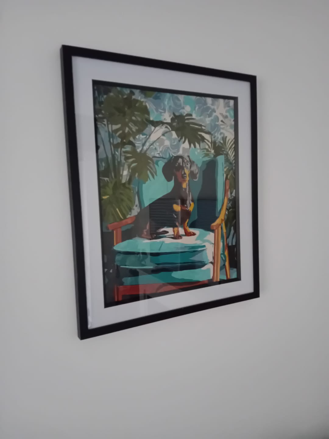 Customer photo review of A posing Dachshund | Paint by Number