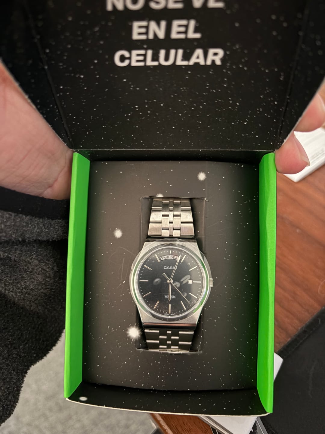 Customer photo review of Reloj Casio Análogo  MTP-B146D-1A Calendario Superior Negro