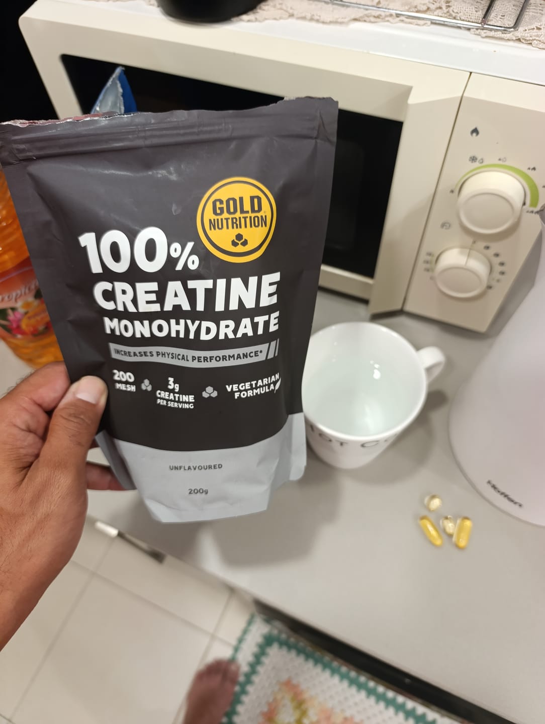 Customer photo review of 100% Creatine Monohydrate