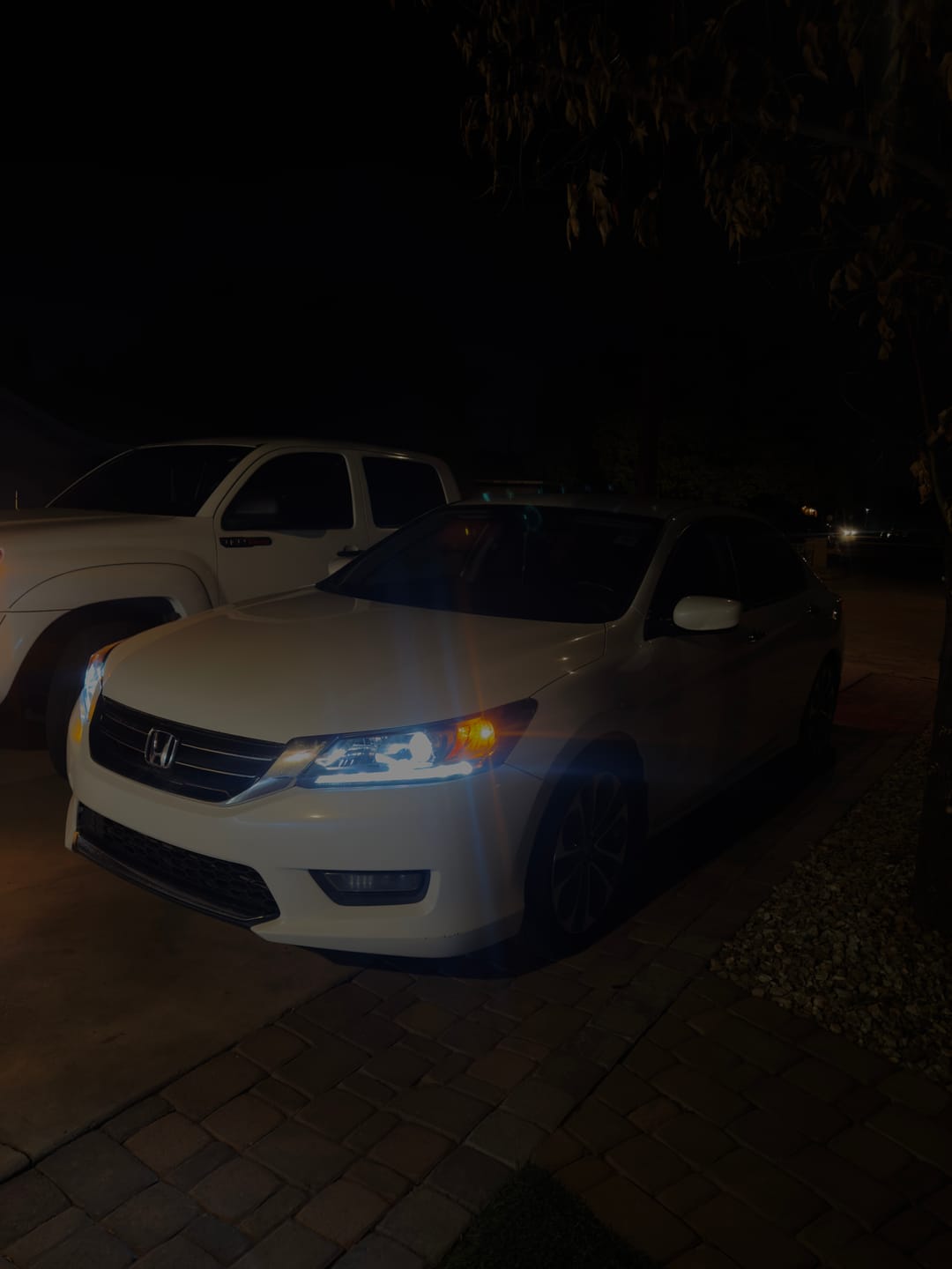 Customer photo review of 13-15 Honda Accord LED DRL Projector Headlights Black Housing