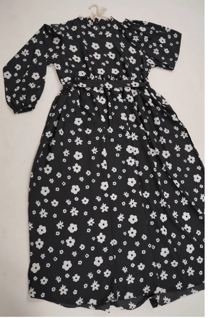 Customer photo review of Lyra -  Georgette Maxi - Ready to Wear - Belt Included