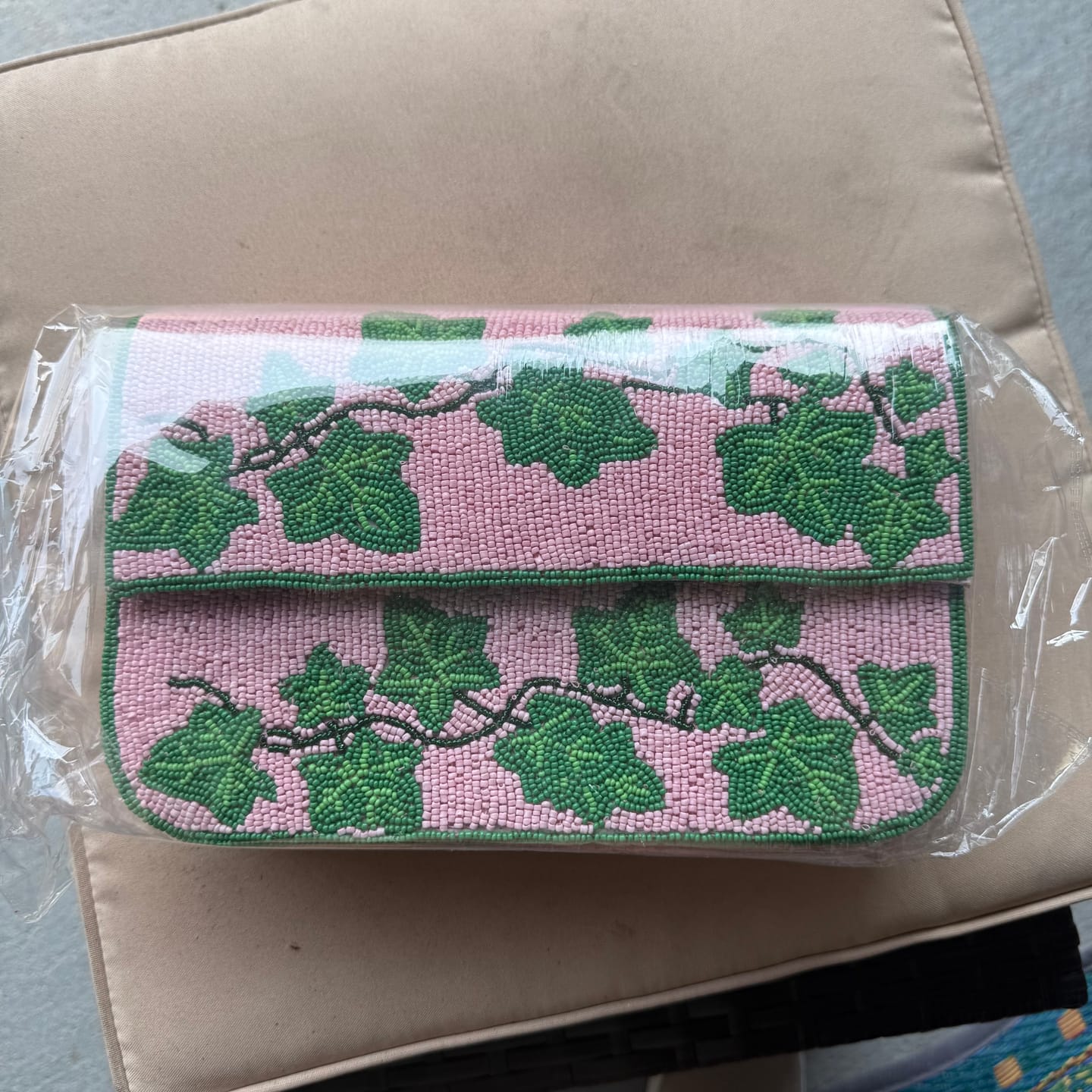 Customer photo review of Ivy Bloom Beaded Bag