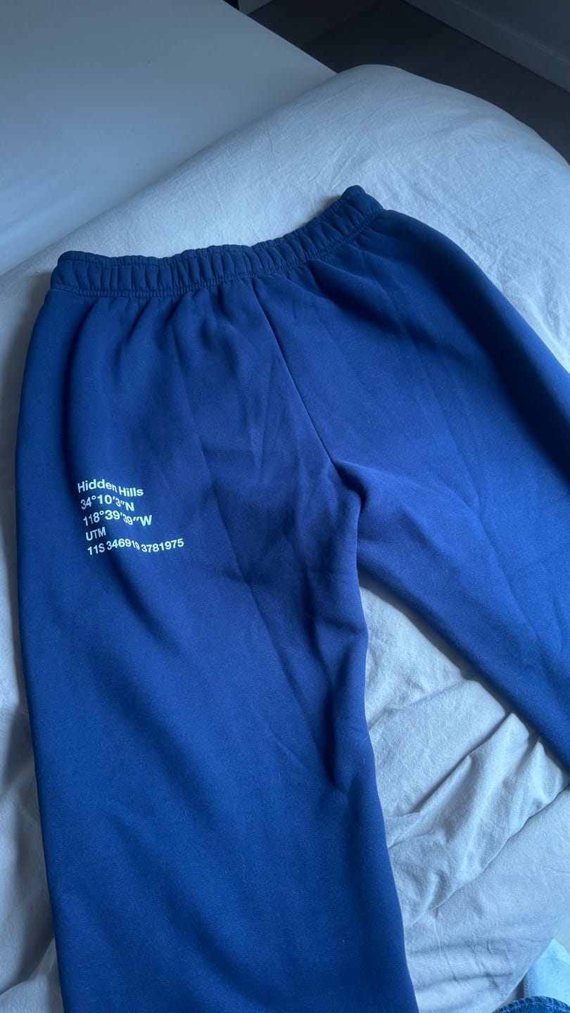 Customer photo review of LABEL STRAIGHT LEG SWEATPANTS NAVY