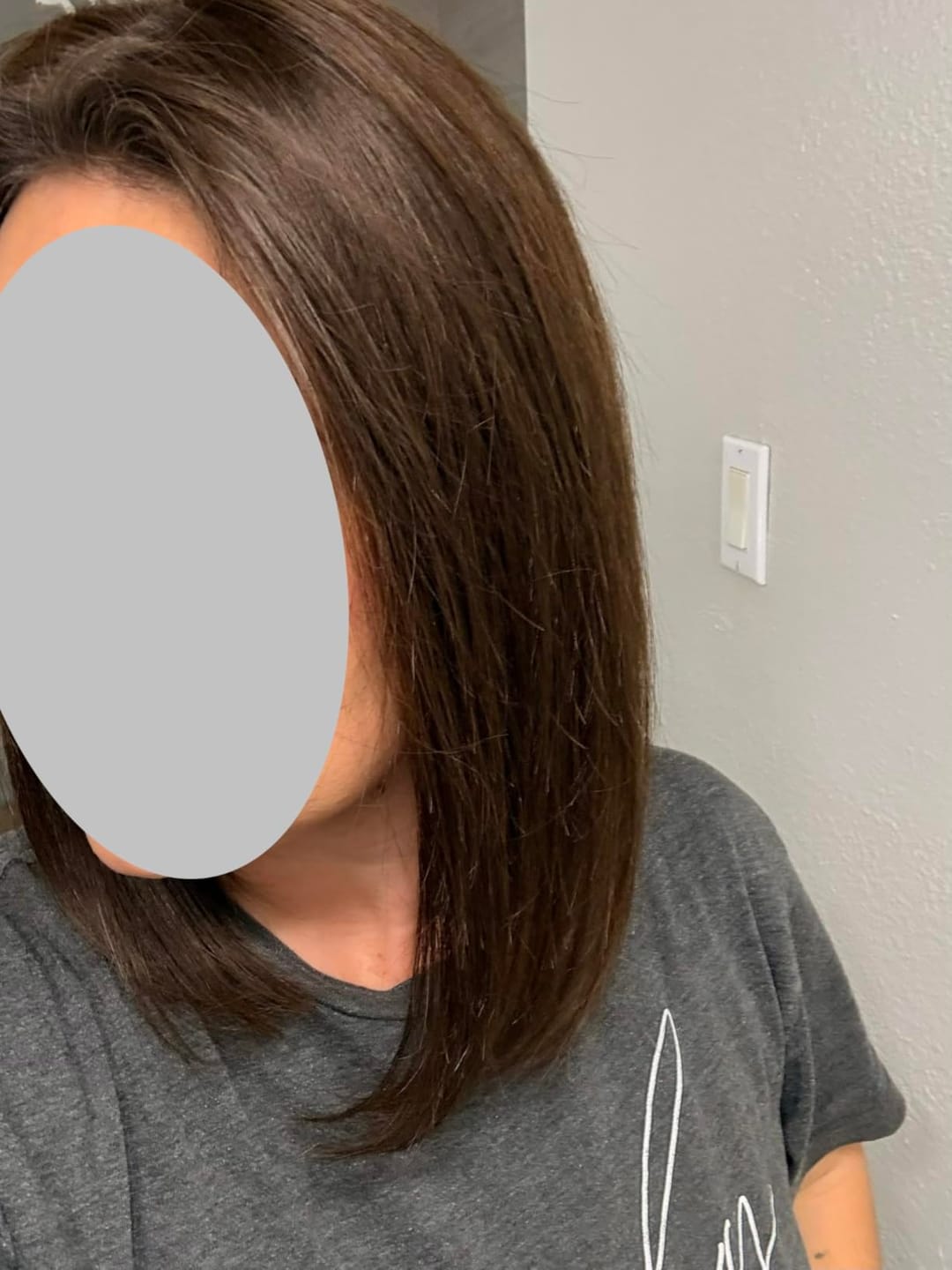 Customer photo review of Topper Hair Pieces 100% Human Hair For Women Darkest Brown #2-3*5 inch |Youngsee