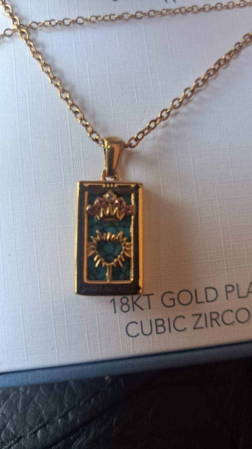 Customer photo review of The Empress - Tarot Card Necklace