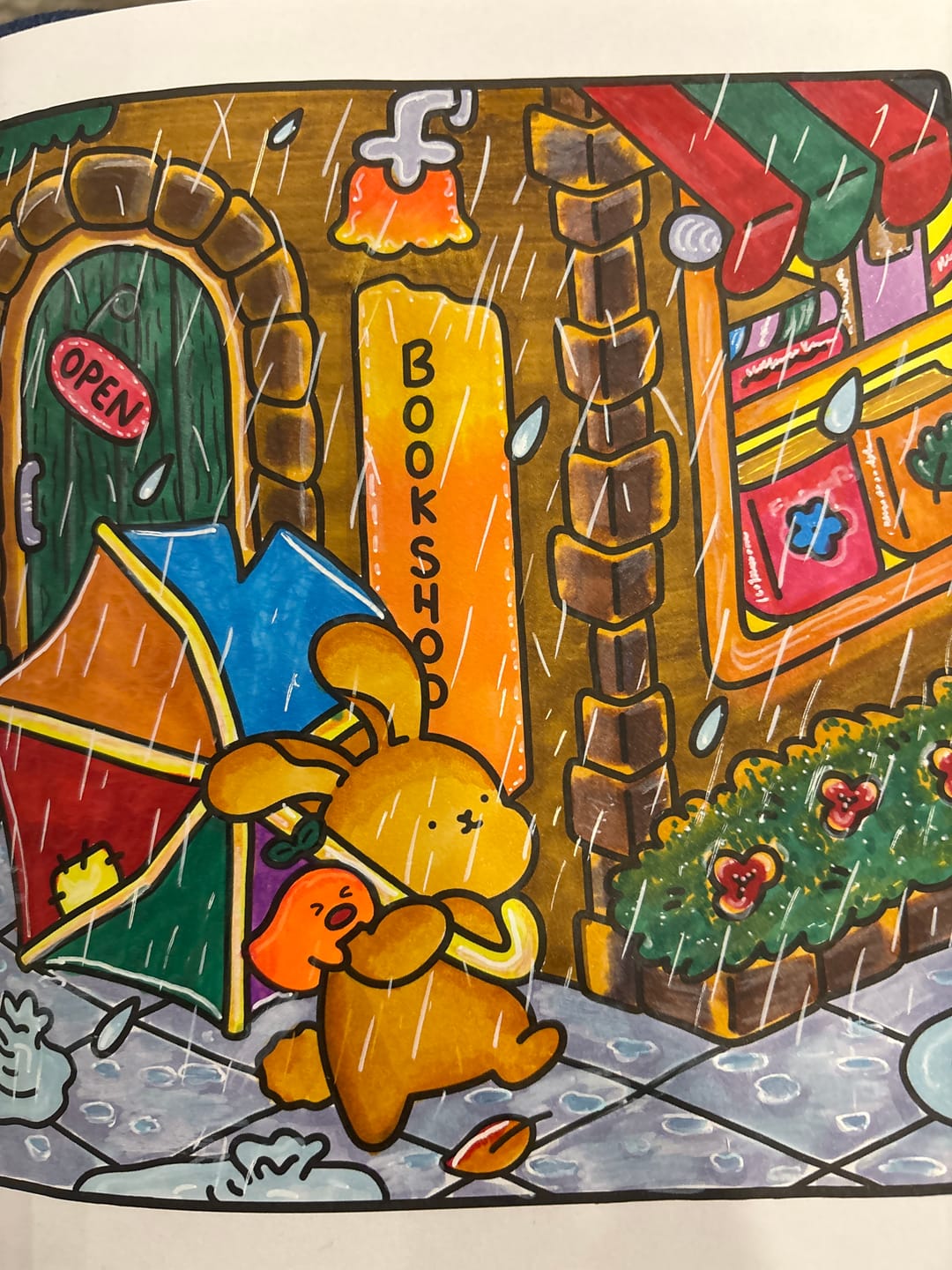 Customer photo review of Ohuhu Honolulu 48 Colors Dual Tips Alcohol Art Markers (New Color Codes)