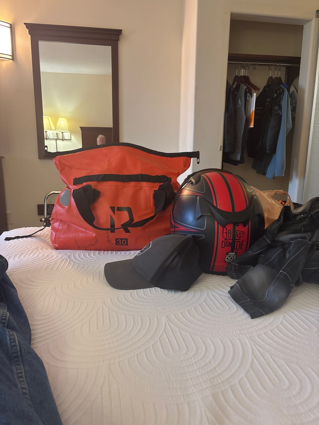 Customer photo review of RIDEIRON Waterproof Large Capacity Motorcycle Travel Dry Bag | BAG007