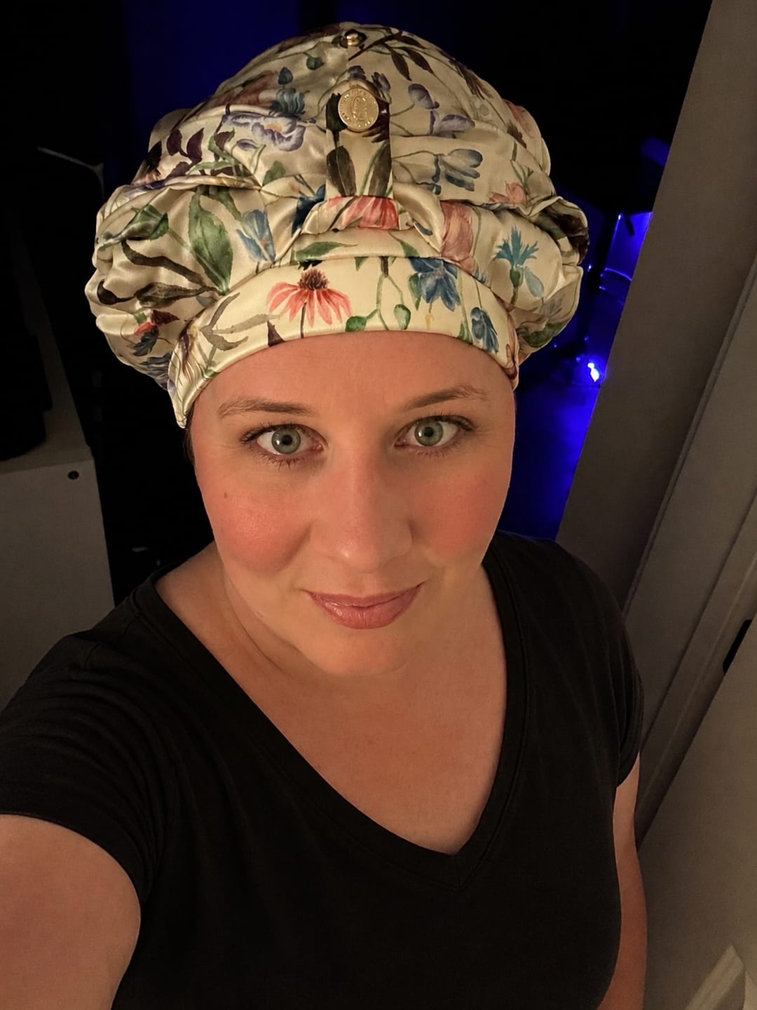Customer photo review of Fit Me Right Silk Bonnet