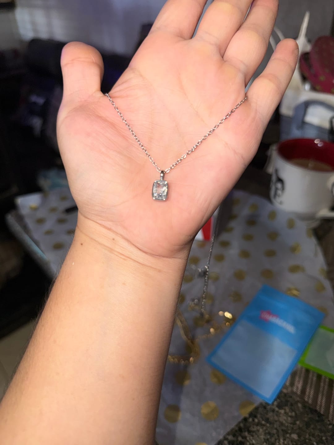 Customer photo review of Collar Elise Plata + Zirconia