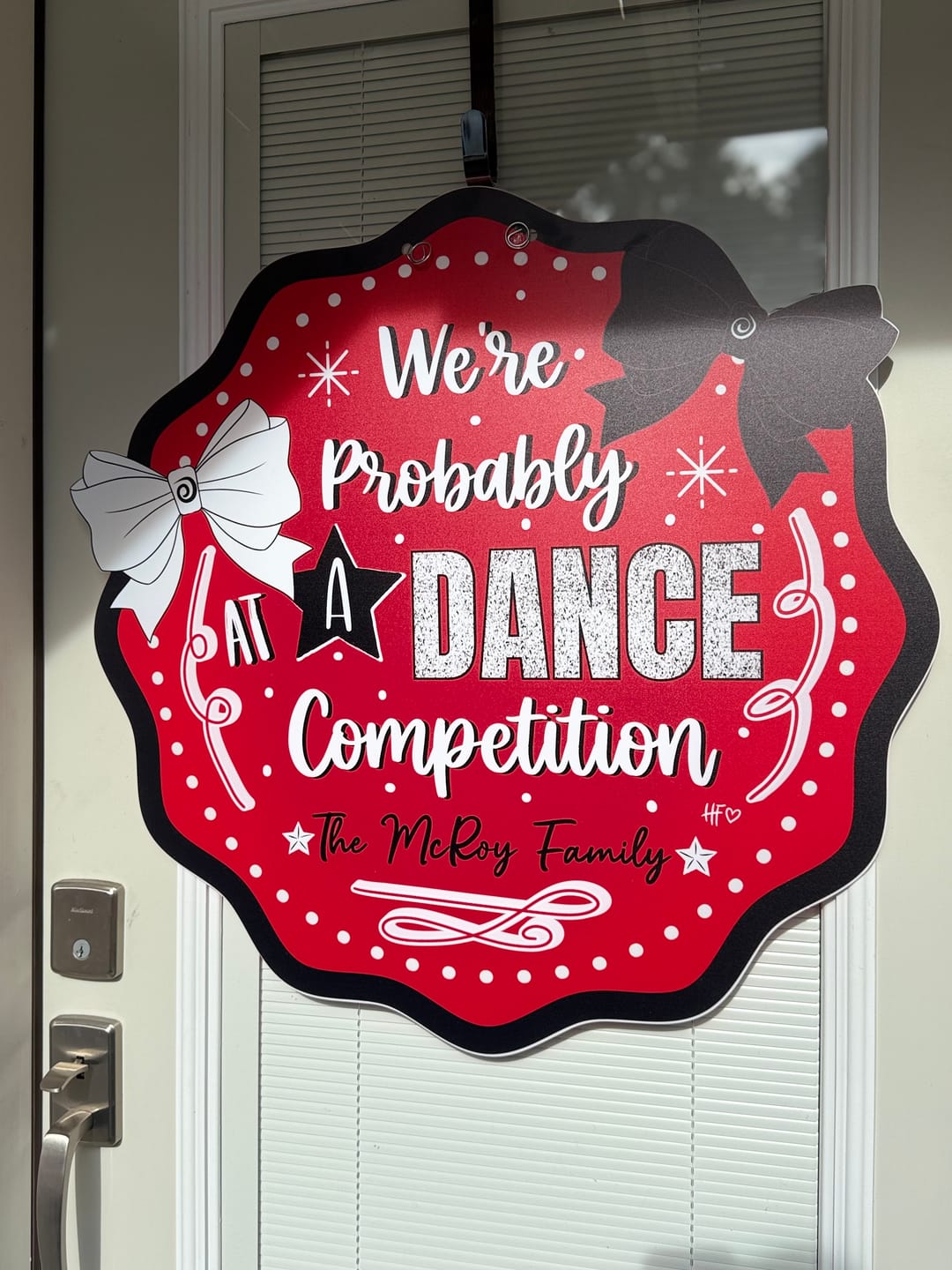 Customer photo review of Custom Door Hanger